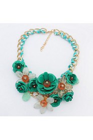 Early Summer Small Pure And Fresh Flower Necklace Collarbone Chain Han Edition Of Pop