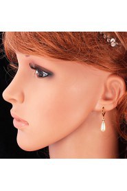 InStyle 18K Chunky Gold Plated Peals Drop Earrings for Women High Quality