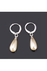 InStyle 18K Chunky Gold Plated Peals Drop Earrings for Women High Quality