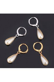 InStyle 18K Chunky Gold Plated Peals Drop Earrings for Women High Quality