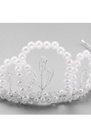 Women's / Flower Girl's Alloy / Imitation Pearl Headpiece-Wedding / Special Occasion Headbands 1 Piece Round