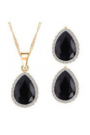 New Style Classic Teardrop-shaped Gems Necklaces