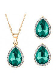 New Style Classic Teardrop-shaped Gems Necklaces