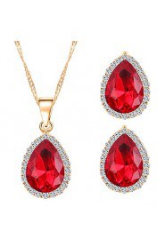 New Style Classic Teardrop-shaped Gems Necklaces