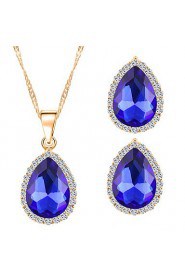 New Style Classic Teardrop-shaped Gems Necklaces