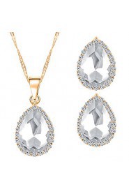 New Style Classic Teardrop-shaped Gems Necklaces