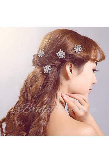 Rhinestone / Alloy Headpiece-Wedding / Special Occasion / Casual / Outdoor Hair Pin (3 Pieces/set)