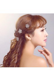 Rhinestone / Alloy Headpiece-Wedding / Special Occasion / Casual / Outdoor Hair Pin (3 Pieces/set)