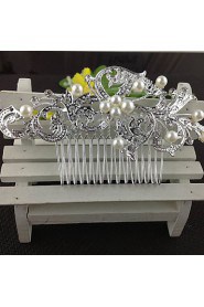 Alloy Hair Combs With Imitation Pearl/Rhinestone Wedding/Party Headpiece Hair Comb for Wedding Party Hair Jewelry