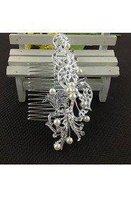 Alloy Hair Combs With Imitation Pearl/Rhinestone Wedding/Party Headpiece Hair Comb for Wedding Party Hair Jewelry