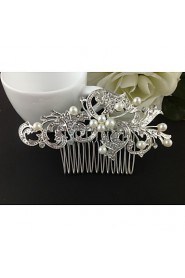 Alloy Hair Combs With Imitation Pearl/Rhinestone Wedding/Party Headpiece Hair Comb for Wedding Party Hair Jewelry