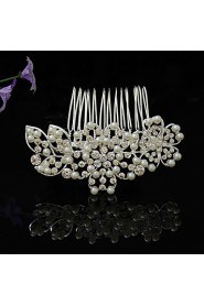 Women's Rhinestone / Alloy / Imitation Pearl Headpiece-Wedding / Special Occasion Hair Combs 1 Piece