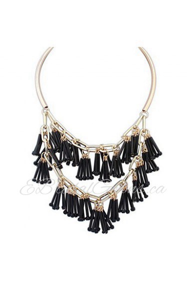 Fashion Jewelry New Bohemian Necklaces Women Handmade Long Tassel Beads Choker Statement Necklaces