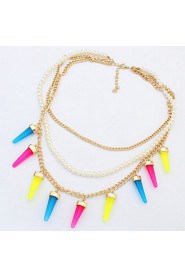 Natural Stone Pendant Bullet Color Quartz Necklaces & Pendants Fashion Jewelry Choker Necklace Bijoux Chain