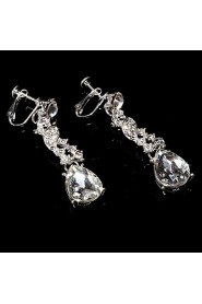 Ladies' Alloy Rhinestone Wedding Jewelry Set