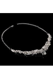 Ladies' Alloy Rhinestone Wedding Jewelry Set