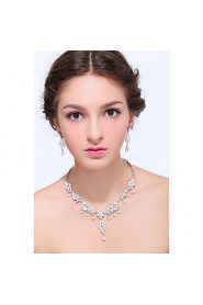 Jewelry Set Women's Anniversary / Wedding / Engagement / Birthday / Gift / Party / Daily / Special Occasion Jewelry Sets Silver / Alloy