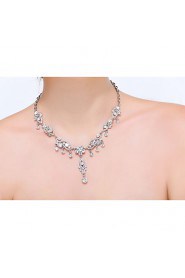 Jewelry Set Women's Anniversary / Wedding / Engagement / Birthday / Gift / Party / Daily / Special Occasion Jewelry Sets Silver / Alloy