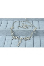 Jewelry Set Women's Anniversary / Wedding / Engagement / Birthday / Gift / Party / Daily / Special Occasion Jewelry Sets Silver / Alloy