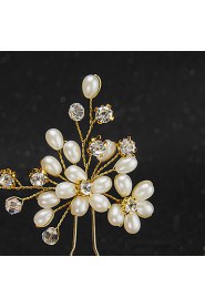 Women's / Flower Girl's Pearl / Imitation Pearl Headpiece-Wedding / Special Occasion Hair Pin 2 Pieces