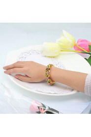 WesternRain Wedding Women's Cuff Bracelet Alloy Rhinestone