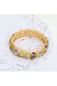 WesternRain Wedding Women's Cuff Bracelet Alloy Rhinestone