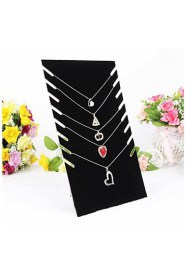 Black Velvet Necklace Easel Jewelry Displays 19*7*28cm