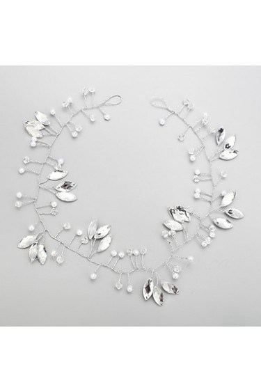 Women's / Flower Girl's Rhinestone / Alloy / Imitation Pearl Headpiece-Wedding / Special Occasion Headbands 1 Piece Clear Pear