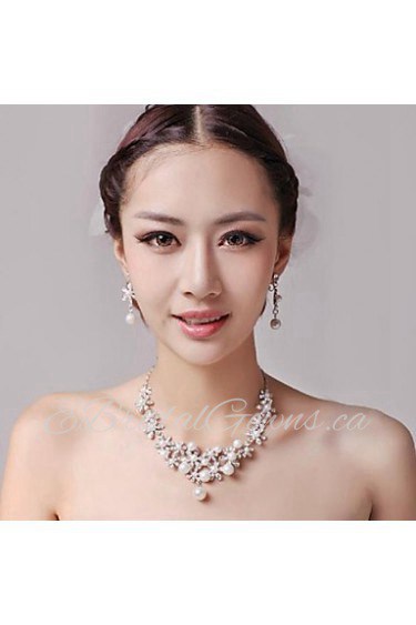 Jewelry Set Women's Anniversary / Wedding / Engagement / Birthday / Gift / Party / Daily / Special Occasion Jewelry SetsImitation Pearl /