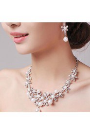 Jewelry Set Women's Anniversary / Wedding / Engagement / Birthday / Gift / Party / Daily / Special Occasion Jewelry SetsImitation Pearl /