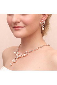 Jewelry Set Women's Anniversary / Wedding / Engagement / Birthday / Party / Special Occasion Jewelry SetsCubic Zirconia / Imitation Pearl