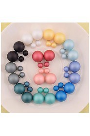 Women's Elegant Fashion Charm Double Side Imitation Pearl Earrings