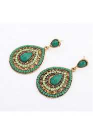 Fashion Water Exaggerated Wedding Bohemian Long Section Drop Earrings