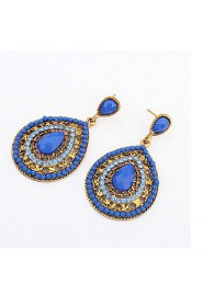 Fashion Water Exaggerated Wedding Bohemian Long Section Drop Earrings