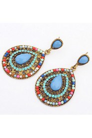 Fashion Water Exaggerated Wedding Bohemian Long Section Drop Earrings