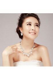 Women's Imitation Pearl / Alloy Necklace Anniversary / Wedding / Party / Special Occasion Imitation Pearl / Rhinestone