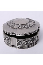 Personalized Vintage Tutania Round Jewelry Box
