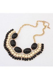 Collier Statement Bohemian Resin Beads Necklaces & Pendants Gold Choker For Women Jewelry Accessories