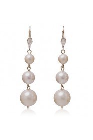 Hoop Earrings Women's Alloy Earring Pearl