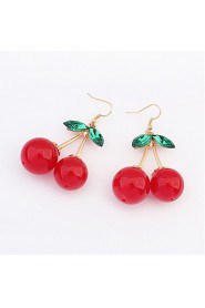 Sweet Cherry Earrings Korean Fashion Accessories