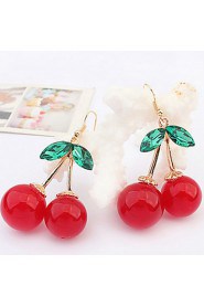 Sweet Cherry Earrings Korean Fashion Accessories