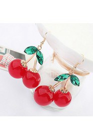 Sweet Cherry Earrings Korean Fashion Accessories