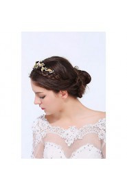 Women's Gold / Alloy Headpiece-Wedding / Special Occasion / Casual Headbands 1 Piece Clear Round