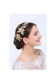 Women's Gold / Alloy Headpiece-Wedding / Special Occasion / Casual Headbands 1 Piece Clear Round