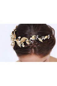 Women's Gold / Alloy Headpiece-Wedding / Special Occasion / Casual Headbands 1 Piece Clear Round