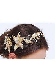 Women's Gold / Alloy Headpiece-Wedding / Special Occasion / Casual Headbands 1 Piece Clear Round