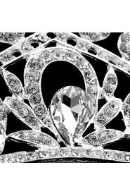 Women/Flower Girl Bridal Rhinestone Crystal Flower Cown Tiaras With Wedding/Party Headpiece Queen Stlye
