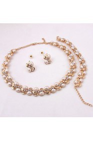 Fashion gold-plated necklace (necklace) (earrings) (Bracelet)