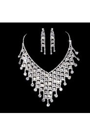 Jewelry Set Women's Anniversary / Wedding / Engagement / Birthday / Gift / Party / Special Occasion Jewelry Sets AlloyRhinestone / Cubic