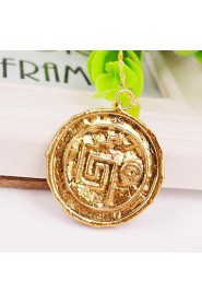 Pirates Of The Caribbean Aztec Alloy Movie Pendant Necklace(Golden,Coppery)(1 Pc)